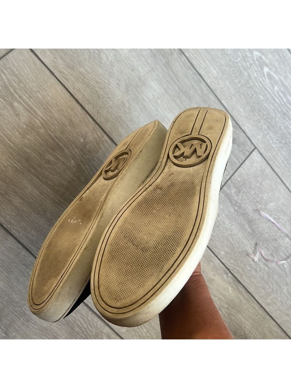 Michael Michael Kors slip on black Trent style suede comfort sneakers size 7 - Picture 6 of 8